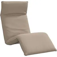 vidaXL Chaise longue pliable Taupe 175x54x8,5 cm Tissu Oxford