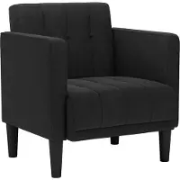 vidaXL Fauteuil avec accoudoirs noir 53 cm velours