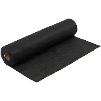 Creativ Company Craft felt, W : 45 cm, épaisseur 1,5-2 mm, textured, 180-200 g, black, 5 m/ 1 roll (500 x 45 cm)