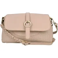 Beocca Lua sac à bandoulière en cuir, en cuir tanné végétal, élégant et polyvalent, sac à épaule, fait main, Beige