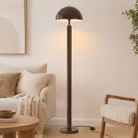 LumenXL Lampadaire champignon Alexi en métal - marron