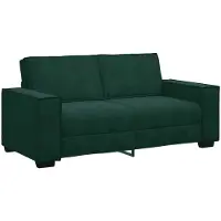 vidaXL Canapé 2 places vert foncé 180 x 78 x 84 cm velours