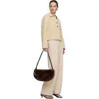 Tous pour femme. 2002359044 Sac à bandoulière Halfmoon marron (OSFA), Casuel, Cuir