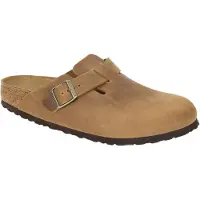 Birkenstock Boston Natural Leather Oiled Narrow Clogs Marron EU 44