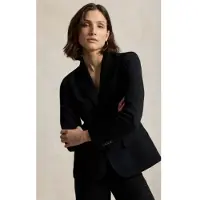 Ralph Lauren pour femme. 211B16851002 Americana Clásica noir (42), Casuel, Polyester
