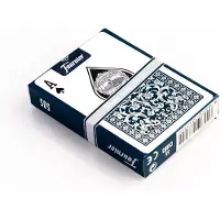 Fournier - f21644 - jeu de cartes - no. 505 - 2 index petite - rouge/bleu