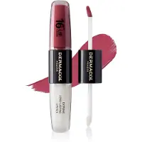 Dermacol 16H Lip Colour brillant et rouge à lèvres longue tenue teinte 28 Royal Peony 2x4 ml