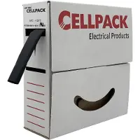 Cellpack Gaine thermorétractable sans colle 2:1 127073 noir Ø avant retreint: 12.70 mm 8 m