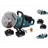 Makita Tronçonneuse sans fil DCE 090 T2X1 36 V (2x 18 V) 230 mm sans balais + 2 batteries 5,0 Ah - sans chargeur