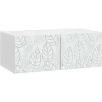 vidaXL Meuble TV mural 98 x 31 cm Blanc Panneau de particules