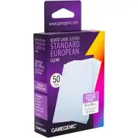 GameGenic : Board Game Sleeves - Standard European (62x94 mm) - Clear - 50 sztuk