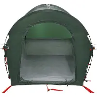 vidaXL Tente de camping, vert armée, pour 2 personnes, en polyester et en acier
