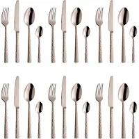 Amefa Ensemble de Couverts Amefa Felicity Hammered Champagne (Lot de 24)