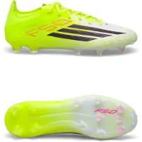 Adidas Chaussure de foot 'F50 Pro' jaune fluo / noir / blanc