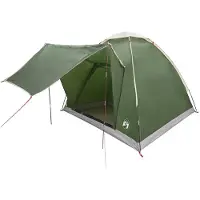 vidaXL Tente de camping avec toit vert, 2 personnes, en polyester et acier