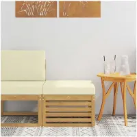 vidaXL Tabouret d'extérieur en bois massif d'acacia blanc