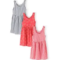 MINOTI Robe marine / rose / rouge / blanc