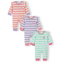 MINOTI Pyjama menthe / lilas / framboise / blanc