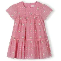 MINOTI Robe jade / abricot / rose clair