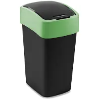 Curver Poubelle FLIP BIN 25 l noir/vert