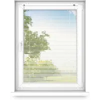 Fart Produkt time4blinds – Store Occultant sans Percage – Store Enrouleur – Adhésive, Cassette Aluminium – Brillance Blanche, Droit, 1200x2100