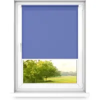 Time4blinds , Mini store, sans perçage, 400x1900mm, Bleu Royal, côté Gauche