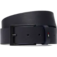 Tommy Hilfiger Ceinture 'Enamel Flag Rectangular Buckle' bleu foncé