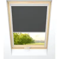 Time4blinds - Store fenêtre de toit occultant - 620x812mm - Gris Noir