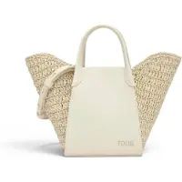 Tous pour femme. 2002438901 Sac nacelle Tulip Rafia beige (OSFA), Casuel, Raffia