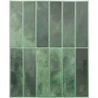 vidaXL Carreau rectangulaire 20 pcs vert foncé 29 x 23 x 0,08 cm