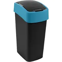 Curver Poubelle FLIP BIN 45 l noir/bleu