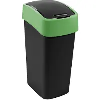 Curver Poubelle FLIP BIN 45 l noir/vert