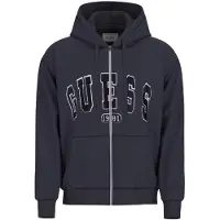 GUESS pour homme. M6GQ24K3486 Sweat Davis Ls Zip Up marine (M), Casuel, Coton