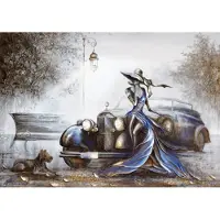 Magnolia Puzzle Lady in Blue - 1000 pièces