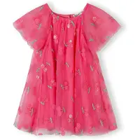 MINOTI Robe vert / framboise