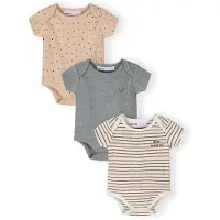 MINOTI Barboteuse / body beige / gris / lie de vin / blanc