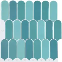 vidaXL Carreau En Plume 50 Pcs Bleu 30 X 30 Cm Polyuréthane Et Pet