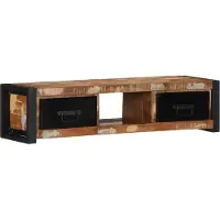 vidaXL Armoire TV 100x30x25 cm bois massif ancien
