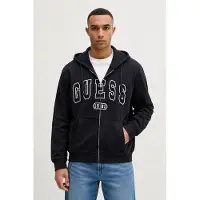 GUESS pour homme. M6GQ24K3486 Sweat Davis Ls Zip Up marine (S), Casuel, Coton