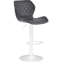 CLP Tabouret de bar Cork similicuir blanc