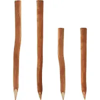 Aquagart 5 poteaux en bois pour clôture en lattes 1,5m I diamètre 6-9cm I poteaux de clôture en noisetier I poteau de clôture