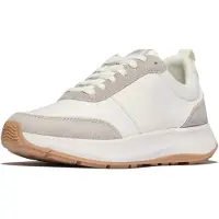 FitFlop F-mode Flow Suede Mix Flatform Trainers Blanc EU 36 Femme