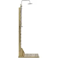 vidaXL : Douche de jardin, 223 cm. Bois de pin imprégné et acier inoxydable