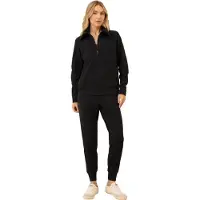 AWR Survêtement tendance pour femme, tenue d'intérieur, ensemble d'intérieur, vêtements de sport, noir – S/M