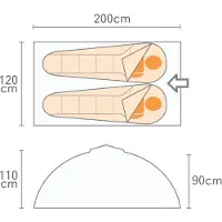 Regatta 2p Instant Tent Vert 2 Places