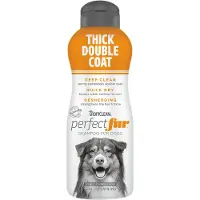Tropiclean Perfect Fur Thick Double Coat Dog Shampoo 473ml Clair