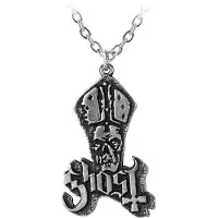 Ghost Pendentif de - Papa Logo Pendant - pour Femme - couleur argent - Taille Standard