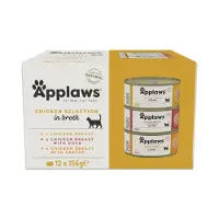 Applaws Multipack Chicken Selection In Broth 12x156g Wet Cat Food Clair