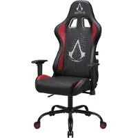 Subsonic Chaise de jeu - Assassins Creed Chair, Chaise gaming, Rouge, Gris, Noir