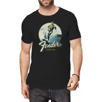 Fender T-Shirt Surfer Homme Noir - Taille S